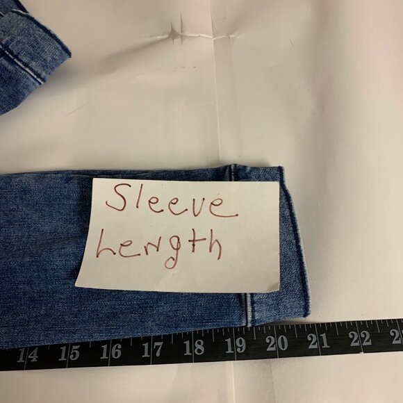 Gymboree Girls Jacket SZ 12 Denim Fleece Embroidered Bomber Flower Power Boho - Picture 6 of 9